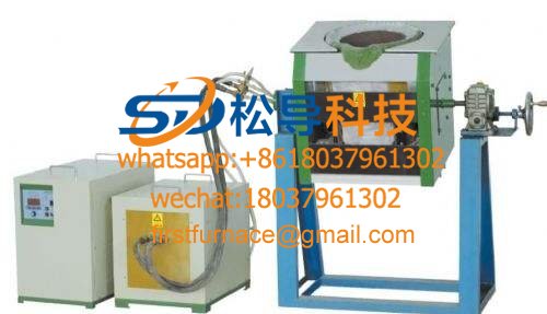 Small induction melting furnace